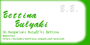 bettina bulyaki business card